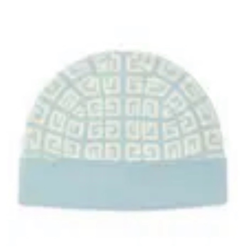 Givenchy Light Blue Patterned Beanie NWT - image 1